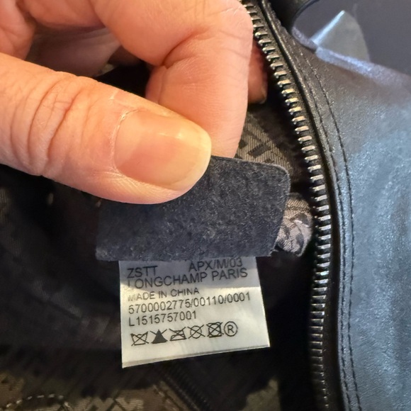 LONGCHAMP Le Pliage Cuir Leather Top Handle Tote - Picture 6 of 9